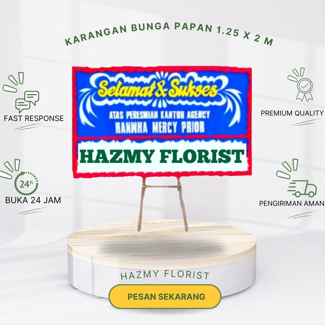 Karangan Bunga Papan Ucapan TERMURAH JABODETABEK 1.5 x 2 M